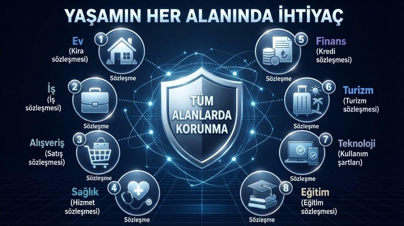 Ev, iş, alışveriş, sağlık ve daha fazlasında sözleşme koruması
